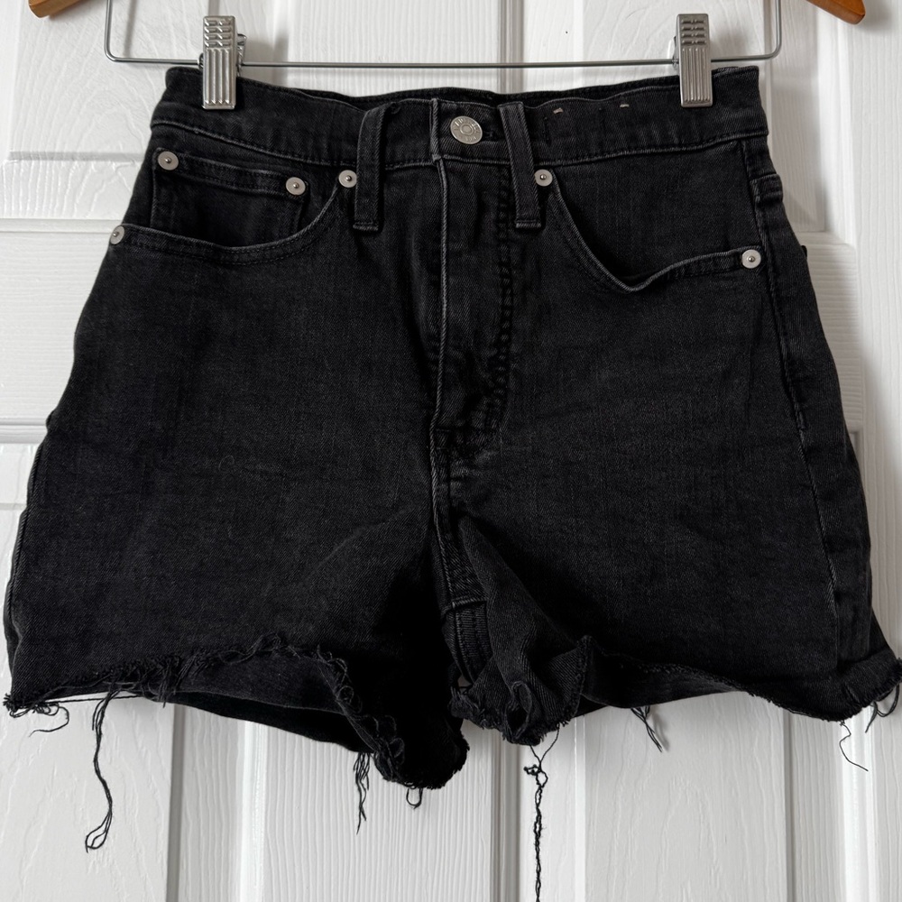 Madewell Black Jean Shorts